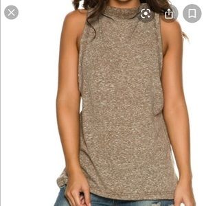 Free People | cowl neck/turtleneck tank